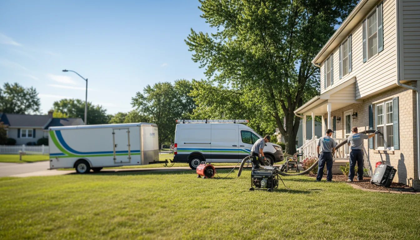 Flooded Basement Restoration And Cleanup With Repair in Gurnee, IL near me